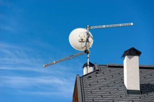 TV antenna installation
